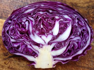 I love cabbage and this one loves me back! (look at the heart in the center)